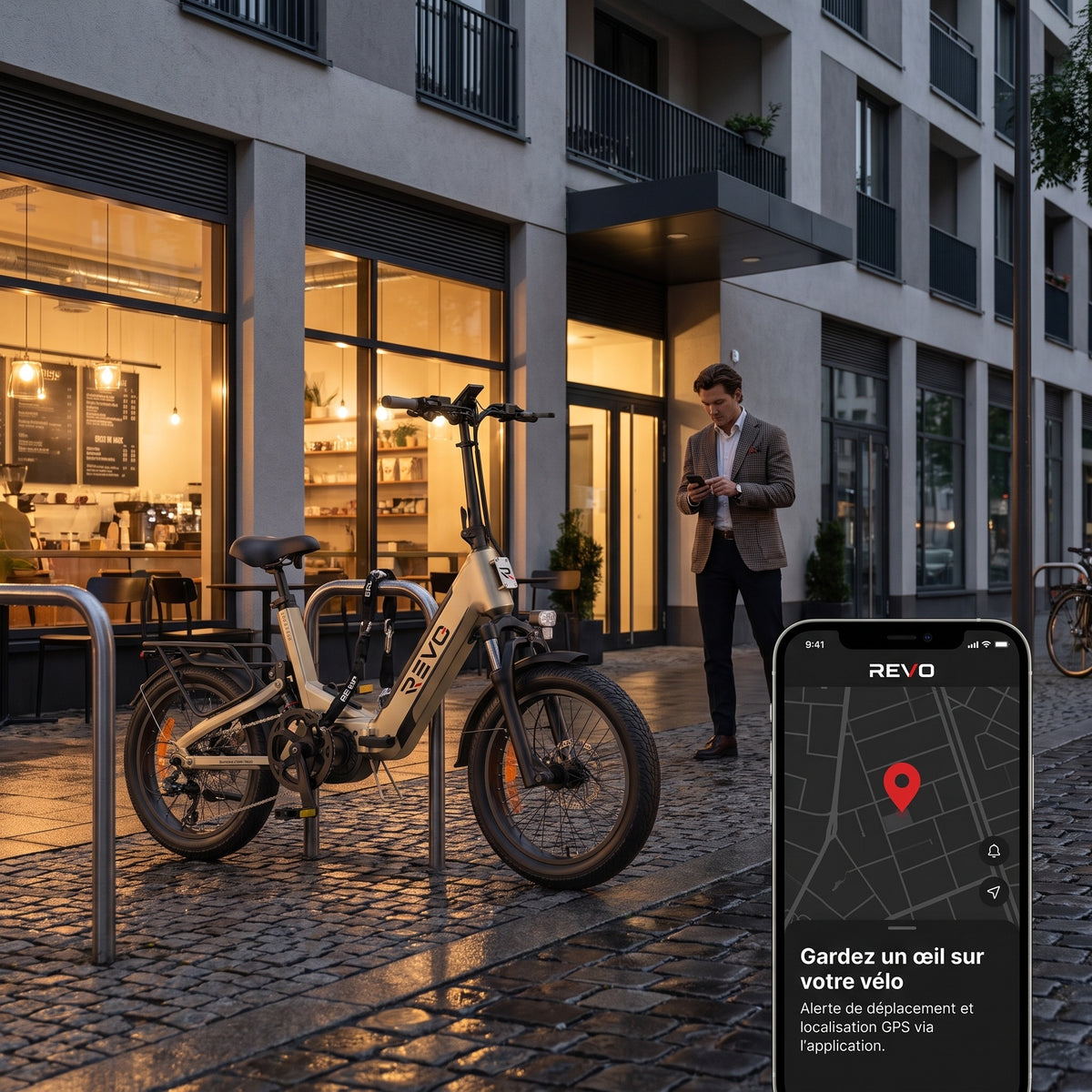 Vélo Électrique Pliable REVO Strada 160 – Fat Bike 250 W, 100 Nm, Batterie 720 Wh, Autonomie jusqu’à 160 km & GPS