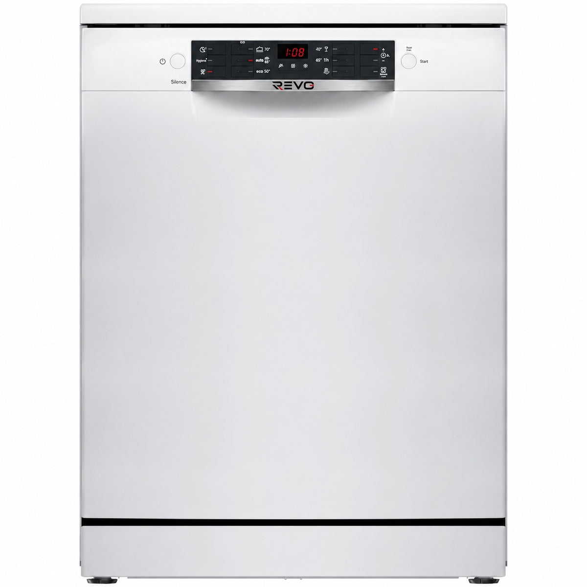 Lave-Vaisselle REVO Clario – 60 cm – 6 Programmes – Séchage Extra – 48 dB – Panier Réglable 3 Niveaux