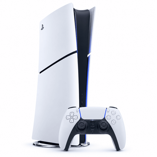 Console de Jeu Édition Numérique – Manette Sans Fil DualSense – Retour Haptique, Gâchettes Adaptatives et SSD Ultra-Rapide – Blanc