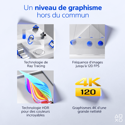 Console de Jeu Édition Numérique – Manette Sans Fil DualSense – Retour Haptique, Gâchettes Adaptatives et SSD Ultra-Rapide – Blanc