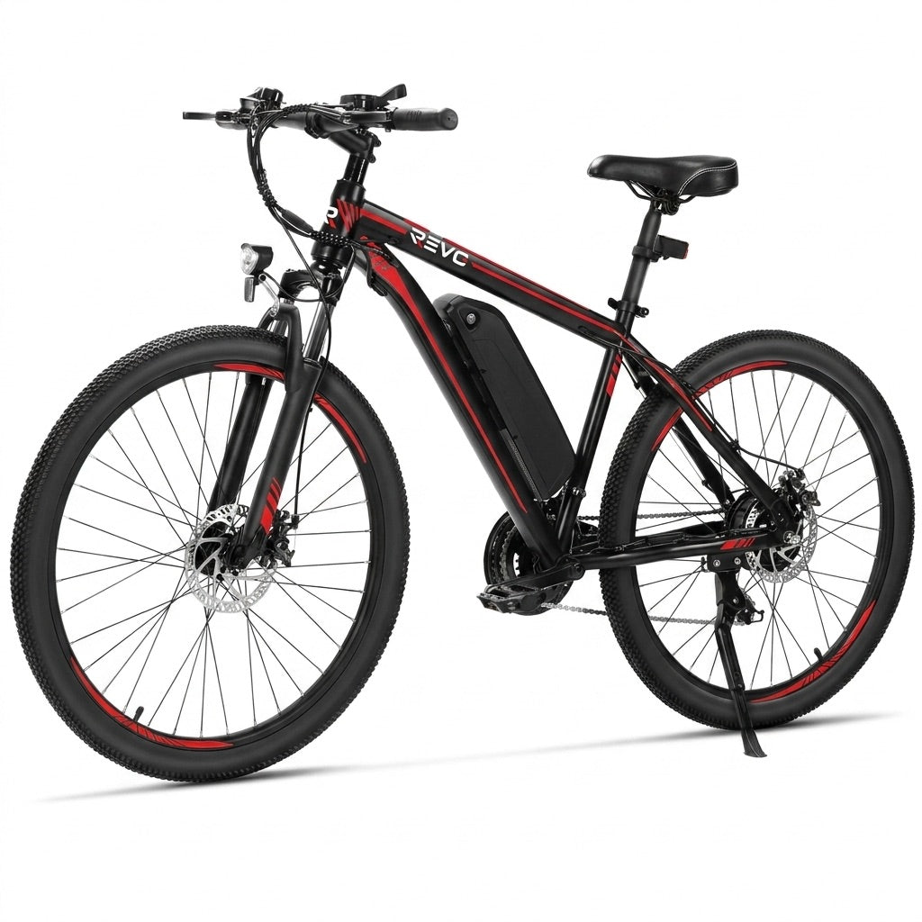 Vélo Électrique VTT REVO Ridge 65 – 250 W – Autonomie jusqu’à 65 km – Batterie Amovible 13 Ah – 21 Vitesses – Pneus 26