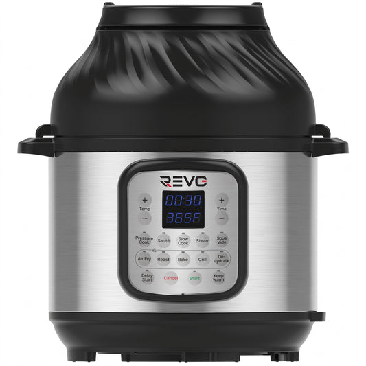 Multicuiseur & Air Fryer REVO Fusion 6 – 5,7 L – 1500 W – 11 Fonctions de Cuisson – Cuisson Sous Pression & Friture à Air