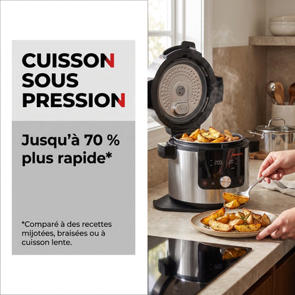 Air Fryer REVO Culina 14 – 14 Fonctions – 7,5 L – 1 500 W – Cuisson sous Pression, Vapeur & Multicuiseur