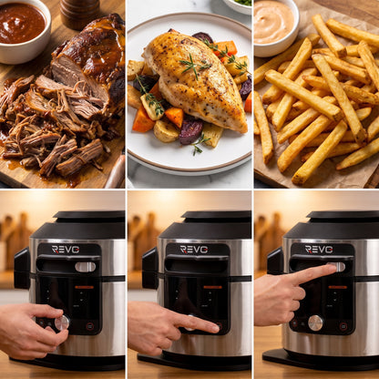 Air Fryer REVO Culina 14 – 14 Fonctions – 7,5 L – 1 500 W – Cuisson sous Pression, Vapeur & Multicuiseur
