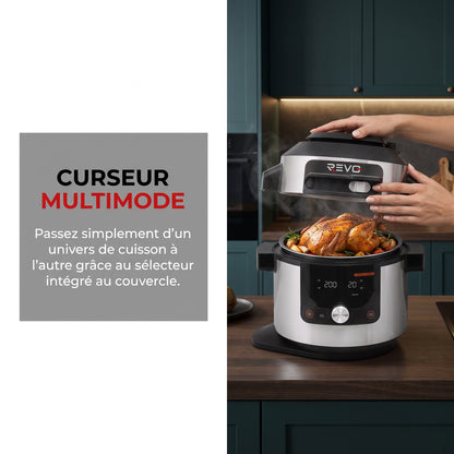 Air Fryer REVO Culina 14 – 14 Fonctions – 7,5 L – 1 500 W – Cuisson sous Pression, Vapeur & Multicuiseur