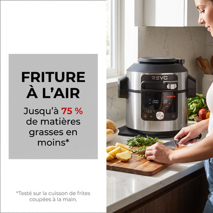 Air Fryer REVO Culina 14 – 14 Fonctions – 7,5 L – 1 500 W – Cuisson sous Pression, Vapeur & Multicuiseur