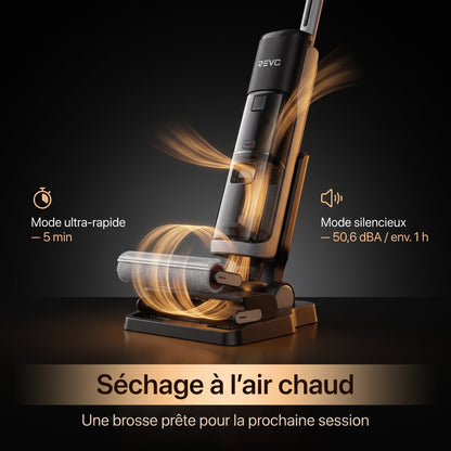 Aspirateur Balais Laveur REVO Hydrova 18 – 18 000 Pa, Nettoyage Eau & Poussière, Lavage 60 °C & Séchage Rapide