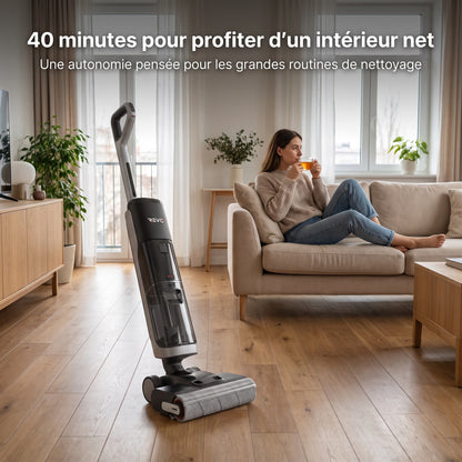Aspirateur Balais Laveur REVO Hydrova 18 – 18 000 Pa, Nettoyage Eau & Poussière, Lavage 60 °C & Séchage Rapide