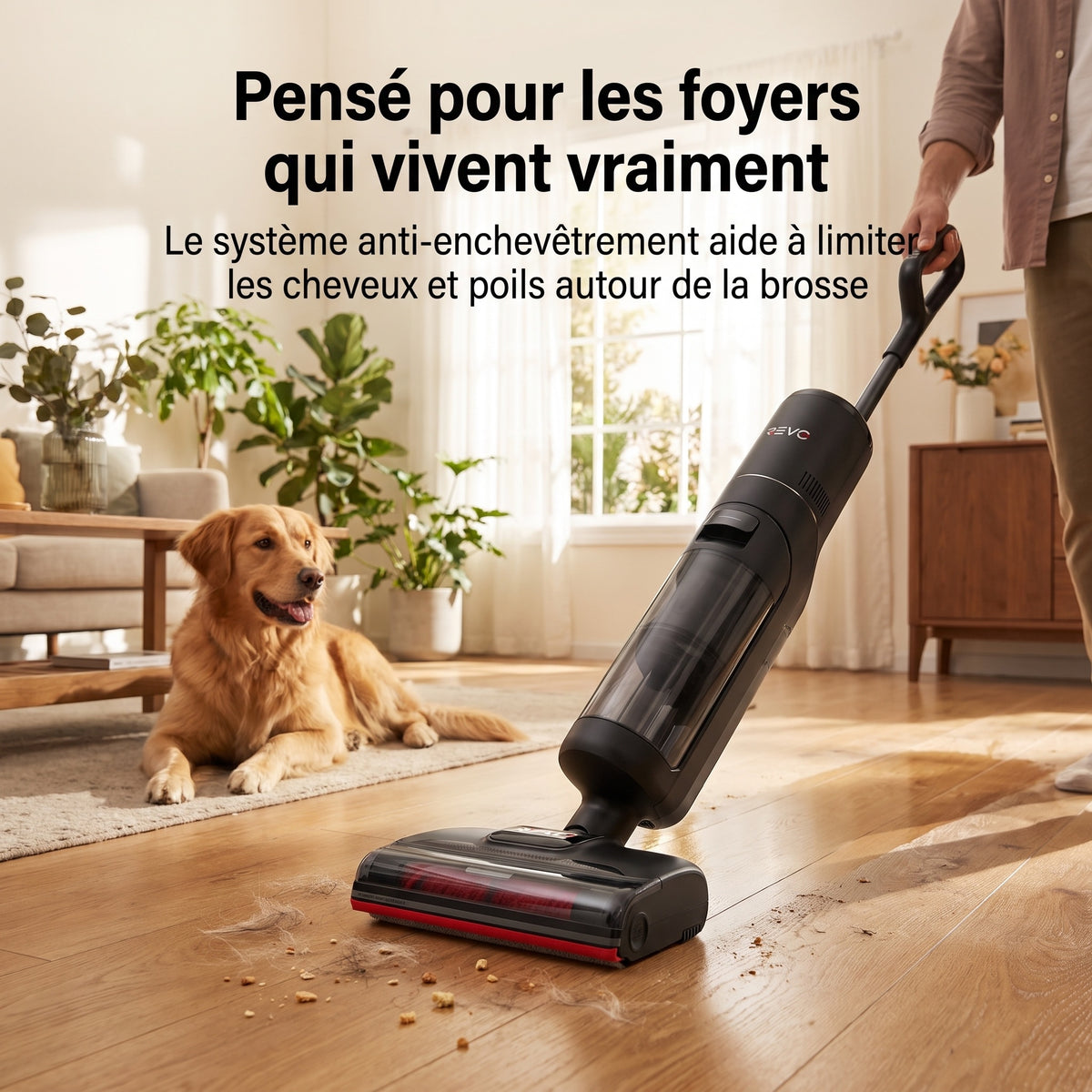 Aspirateur Laveur REVO Aquaris 21 – 21 000 Pa, Autonettoyage 100 °C & Séchage Rapide 90 °C