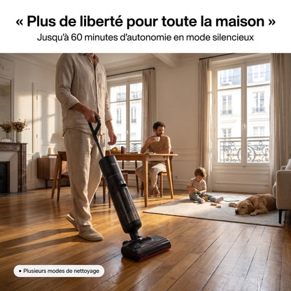 Aspirateur Laveur REVO Aquaris 21 – 21 000 Pa, Autonettoyage 100 °C & Séchage Rapide 90 °C