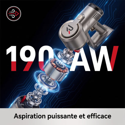 Aspirateur Balai Sans Fil REVO Axion 190 – 190 AW, Autonomie jusqu’à 90 min & Détection Intelligente de la Saleté