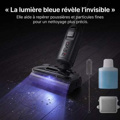 Aspirateur Laveur Vapeur REVO Thermis 22 – 22 000 Pa – Vapeur 180 °C, Eau Chaude 86 °C & Contrôle par Application
