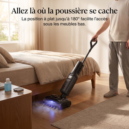 Aspirateur Laveur Vapeur REVO Thermis 22 – 22 000 Pa – Vapeur 180 °C, Eau Chaude 86 °C & Contrôle par Application