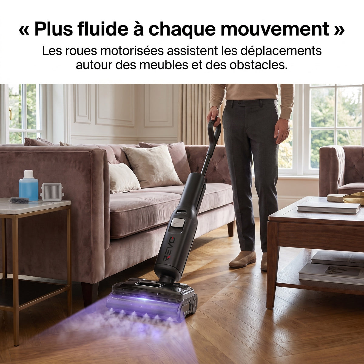 Aspirateur Laveur Vapeur REVO Thermis 22 – 22 000 Pa – Vapeur 180 °C, Eau Chaude 86 °C & Contrôle par Application
