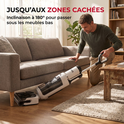 Aspirateur Laveur REVO Solvia 20 – 20 kPa, Inclinaison 180°, Auto-Nettoyage 70 °C & Autonomie 40 min