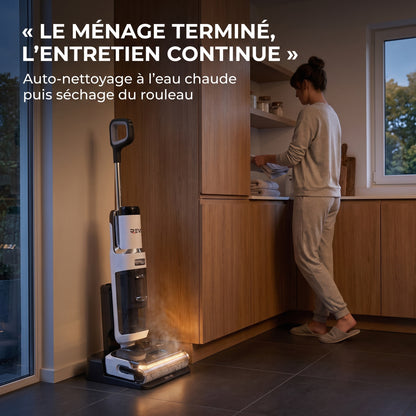 Aspirateur Laveur REVO Solvia 20 – 20 kPa, Inclinaison 180°, Auto-Nettoyage 70 °C & Autonomie 40 min