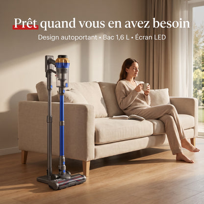 Aspirateur Balai Sans Fil REVO Stratos 55 – 55 kPa, 650 W, jusqu’à 70 min & Bac 1,6 L