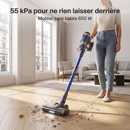 Aspirateur Balai Sans Fil REVO Stratos 55 – 55 kPa, 650 W, jusqu’à 70 min & Bac 1,6 L