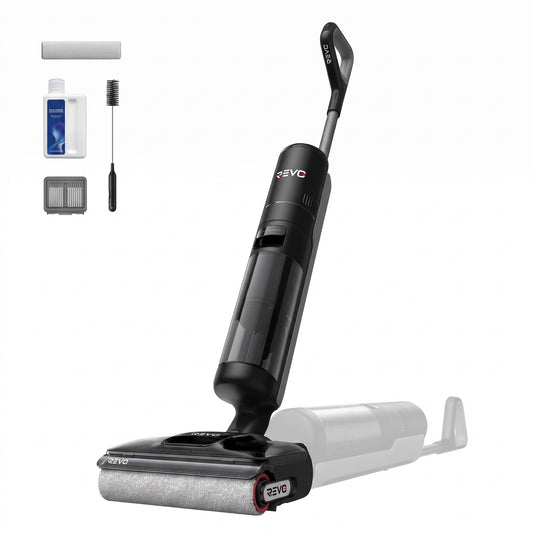 Aspirateur Laveur Sans Fil REVO Puris 18 – 18 000 Pa, Position à Plat 180°, Auto-Nettoyage 90 °C & Jusqu’à 50 min d’Autonomie