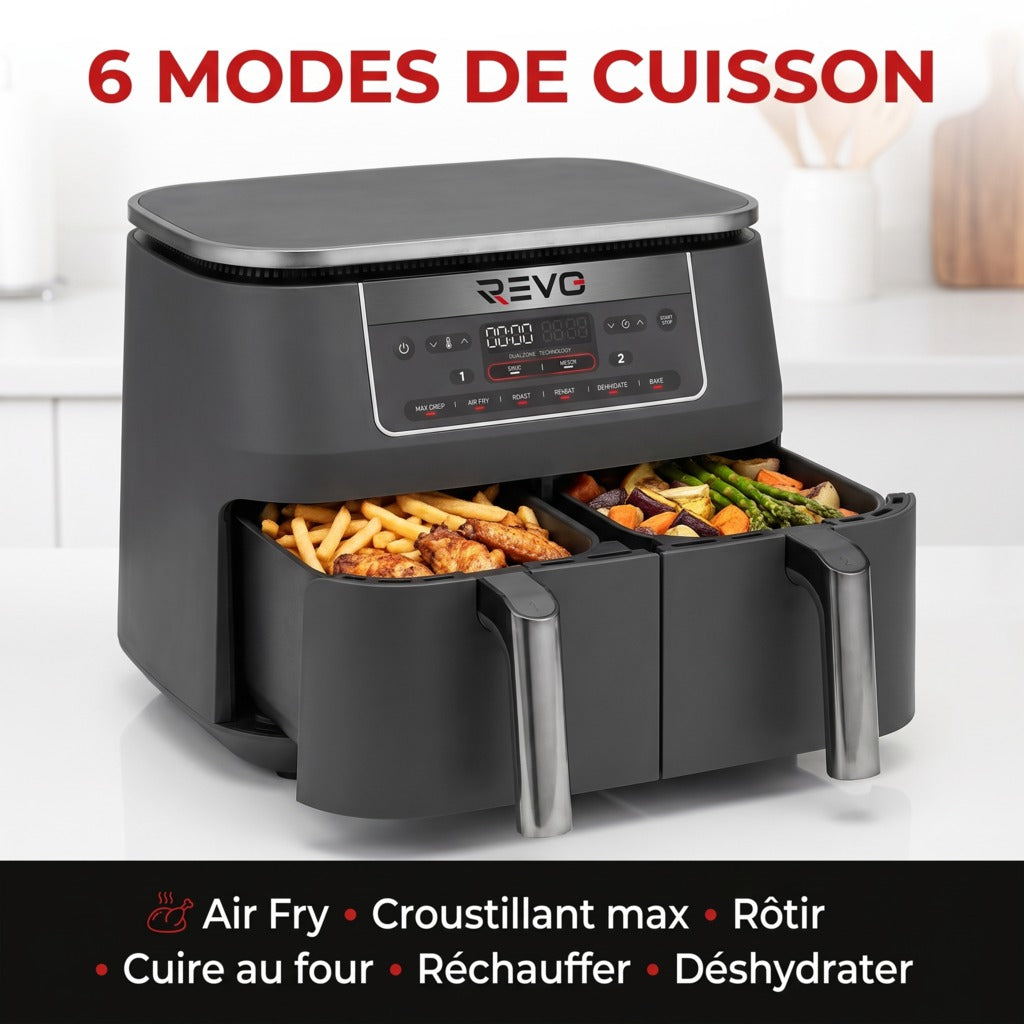 Air Fryer REVO Synora 7.6 avec six modes de cuisson