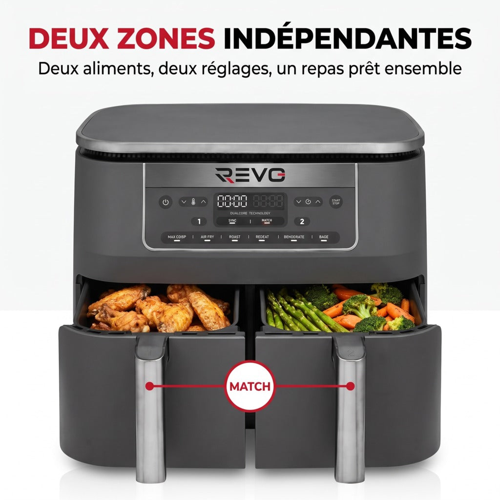 REVO Synora 7.6 deux zones de cuisson indépendantes