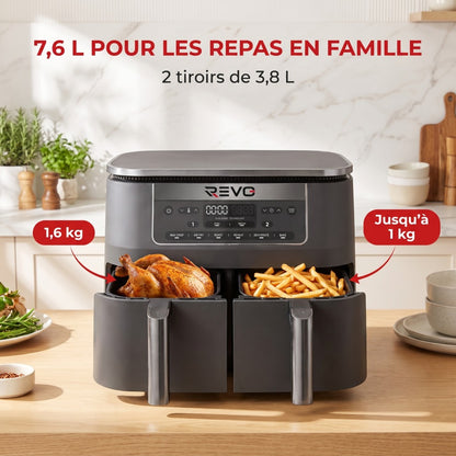 Air Fryer REVO Synora 7.6 capacité totale 7,6 litres