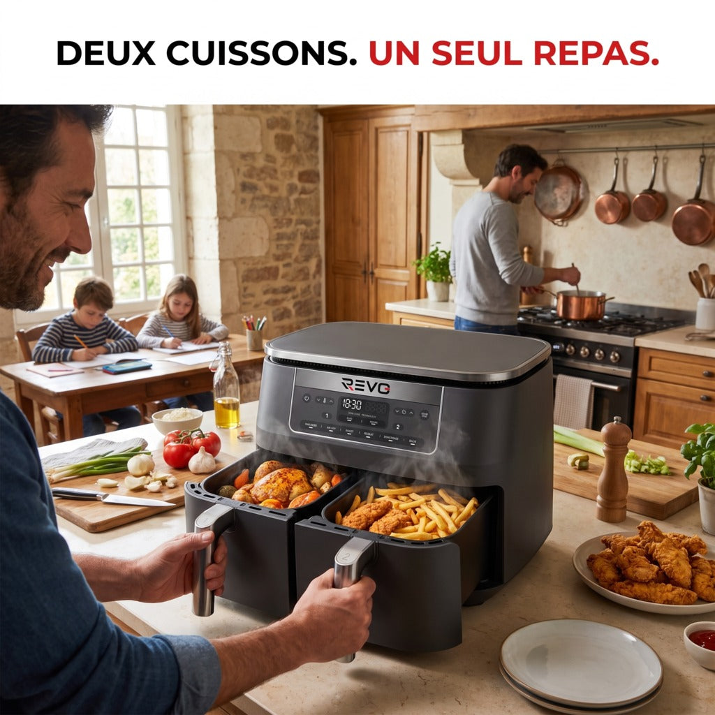 REVO Synora 7.6 pour préparer deux cuissons en famille